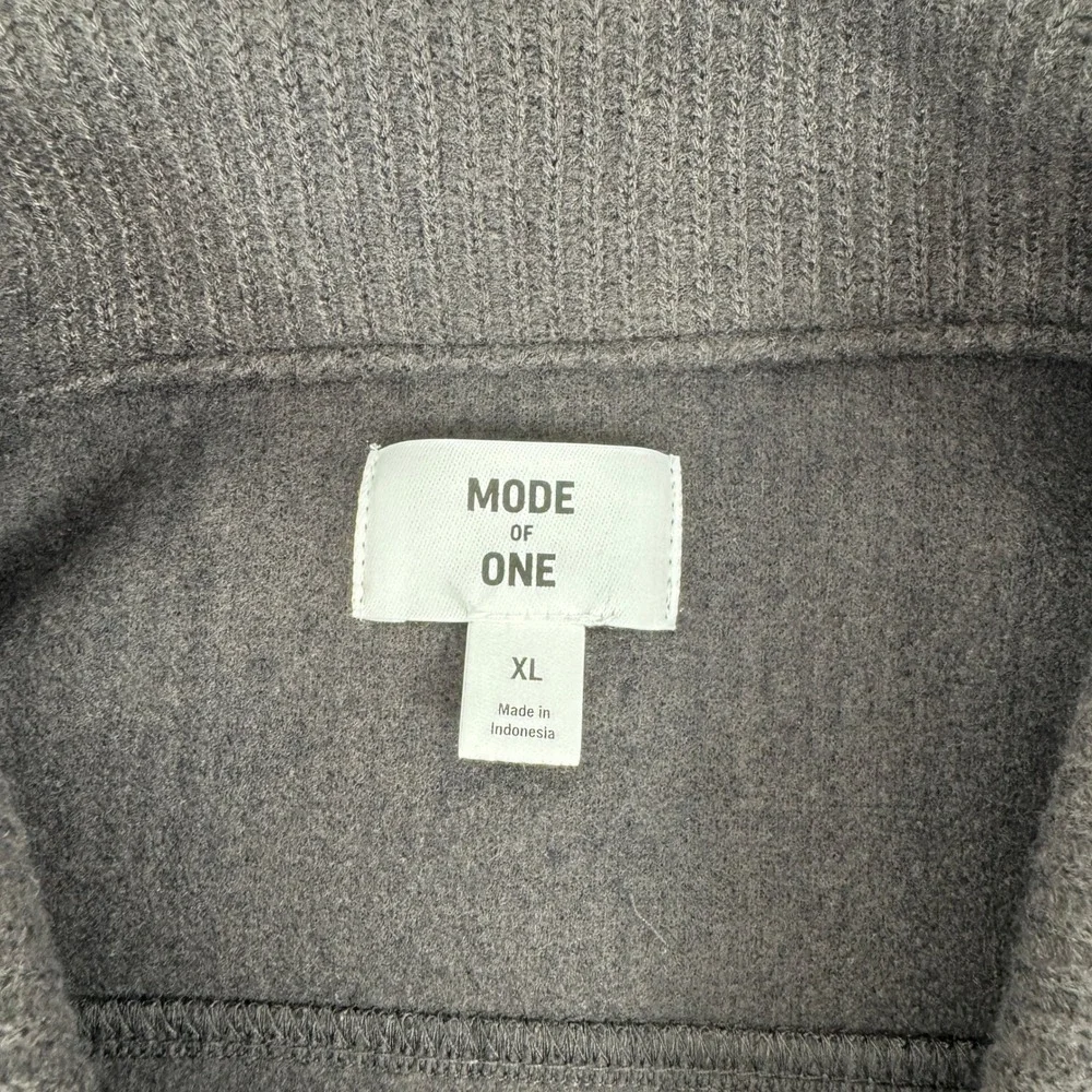 Mode of One‎ Mens Knit Trucker Jacket Jet Grey 100194421 XL New